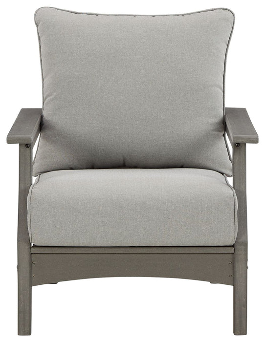 Visola - Gray - Lounge Chair w/Cushion (Set of 2) - Simple Home Plus