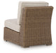 Laguna Heights - Armless Chair With Cushion - Beige - Simple Home Plus