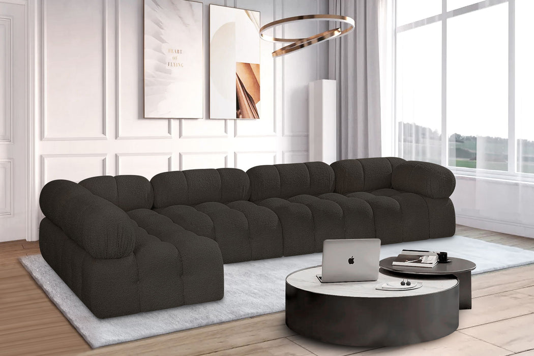 Ames - 5 Piece Modular L-Shaped Sectional - Simple Home Plus