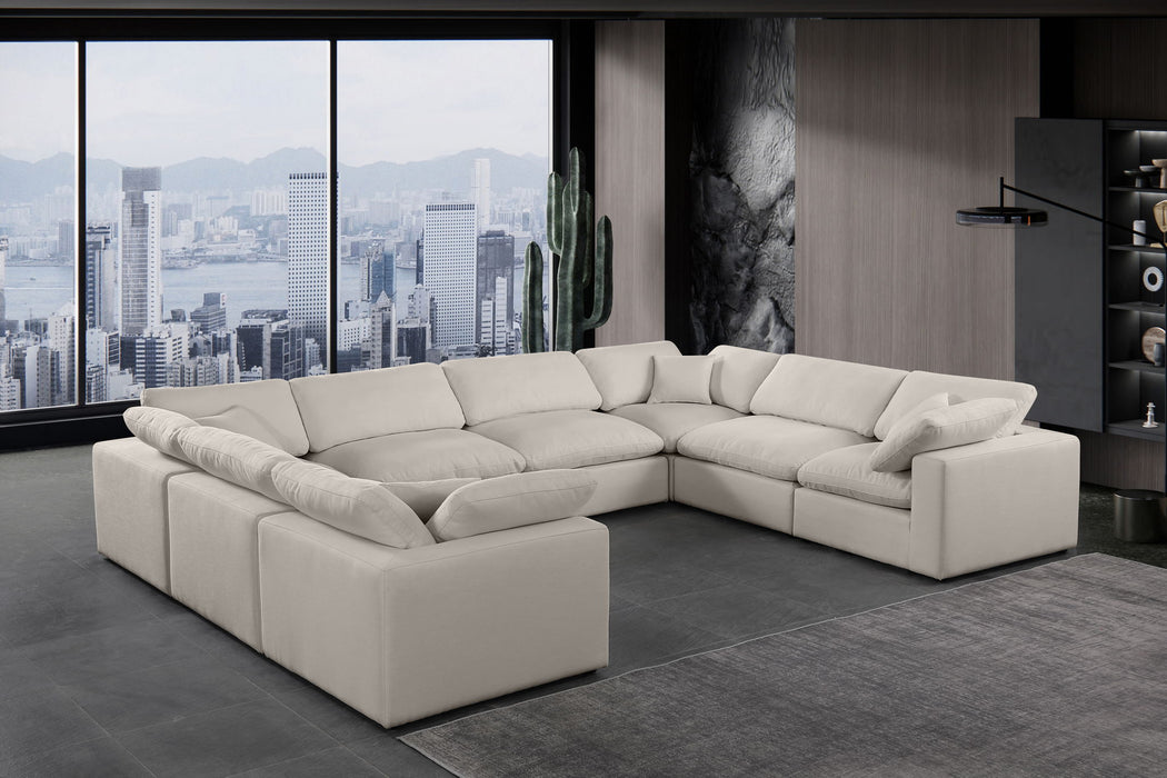 Comfy - 8 Piece Linen Modular Sectional - Simple Home Plus