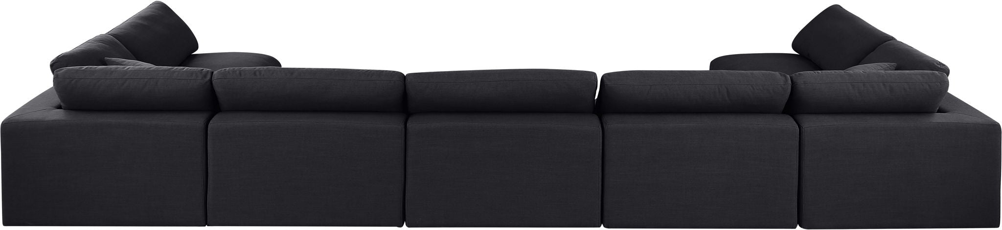 Comfy - 7 Piece Linen Modular Armless Sectional - Simple Home Plus