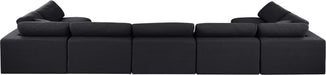 Comfy - 7 Piece Linen Modular Armless Sectional - Simple Home Plus