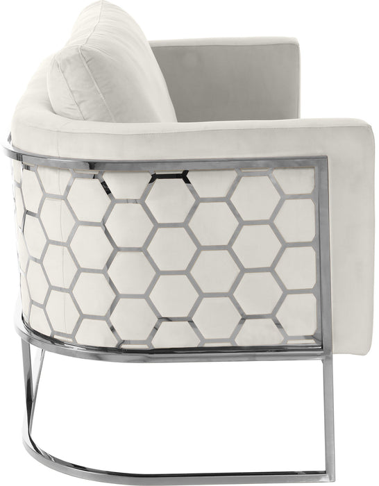 Casa - Loveseat with Chrome Legs - Simple Home Plus