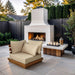 Mirella - Water Resistant Fabric Upholstered Outdoor Patio Modular Corner Chair - Simple Home Plus