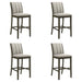 Nolan - 26" Counter Height Rubberwood Barstool - Simple Home Plus