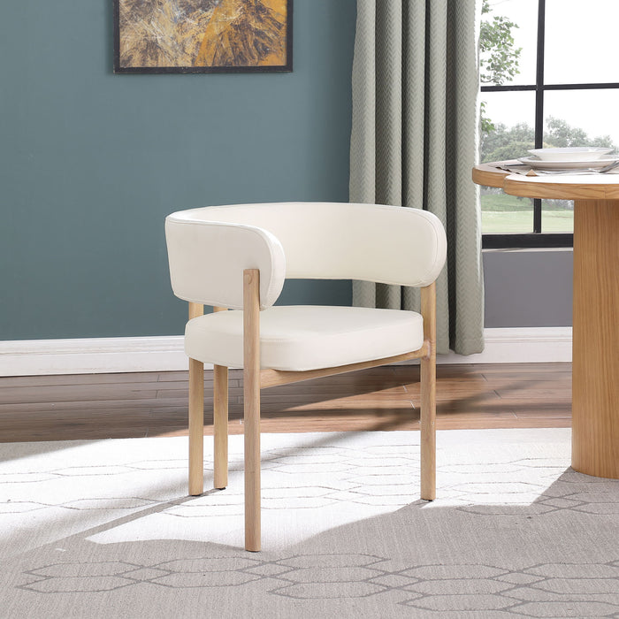 Gideon - Dining Chair With Natural Legs (Set of 2) - Simple Home Plus