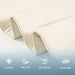 Ice Touch - Sublime Serenity Luxury Comforter Fabric- Ivory - Simple Home Plus