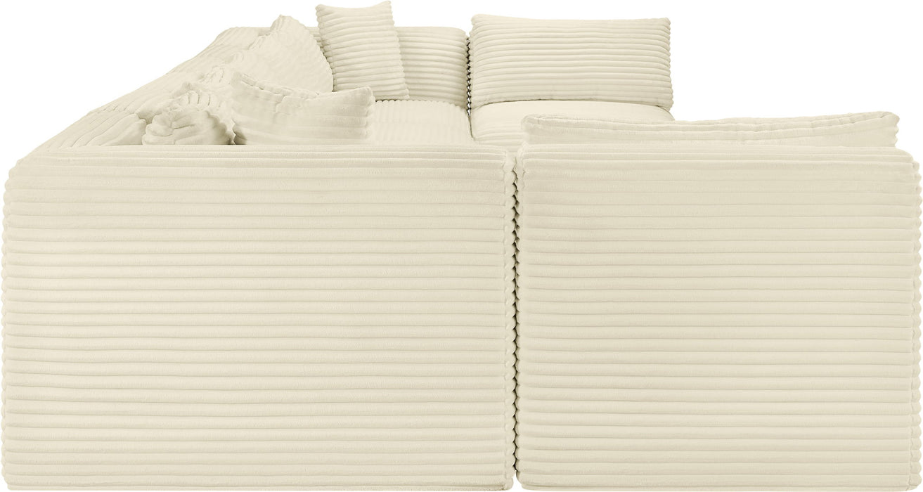 Shaggy - 8 Piece Modular U-Shaped Armless Sectional - Simple Home Plus
