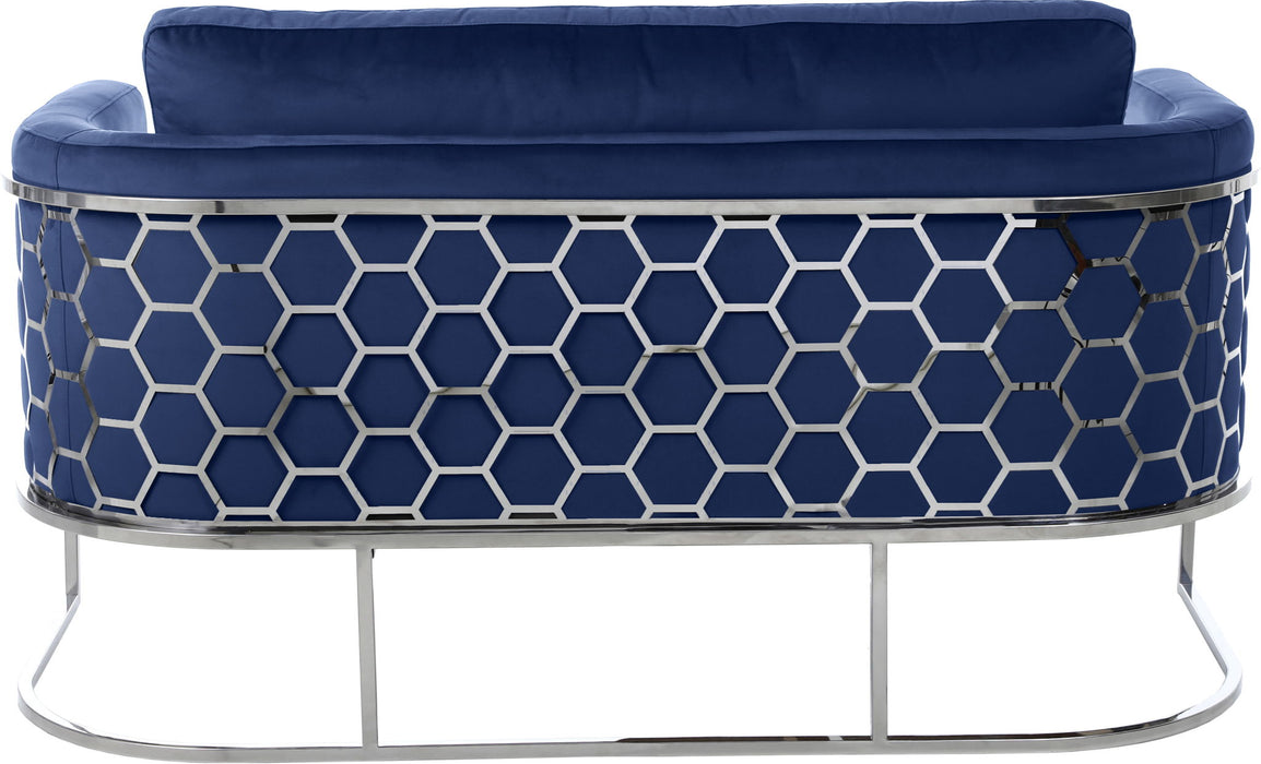 Casa - Loveseat with Chrome Legs - Simple Home Plus