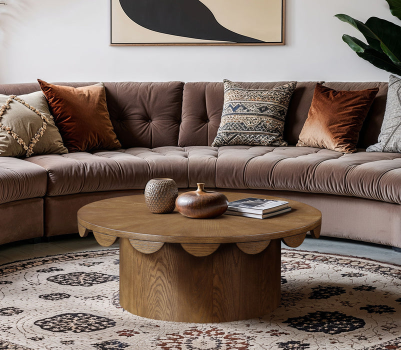 Dahlia - Oak Veneer Table - Simple Home Plus