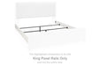 Maeling - King Panel Rails - White - Simple Home Plus