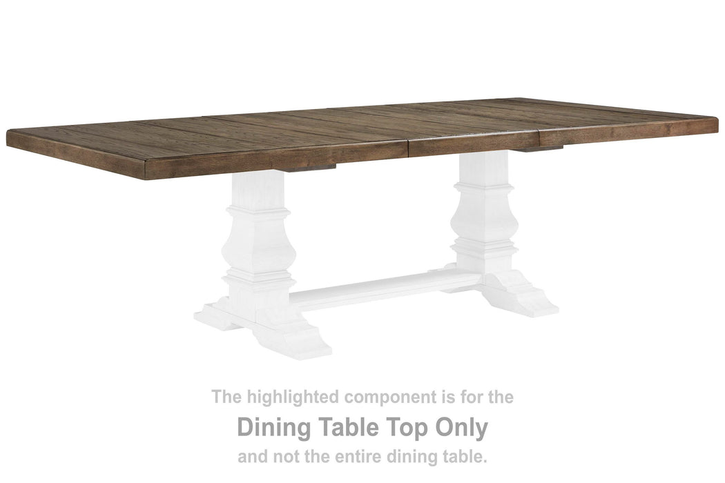 Bolanburg - RECT DRM Extension Table Top - Brown / Beige - Simple Home Plus