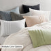 Porter - King Soft Washed Pleated Comforter Set - Blue / Gray - Simple Home Plus