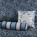 Aubrey - 5 Piece Jacquard Bedspread Set With Throw Pillows - Navy - Simple Home Plus
