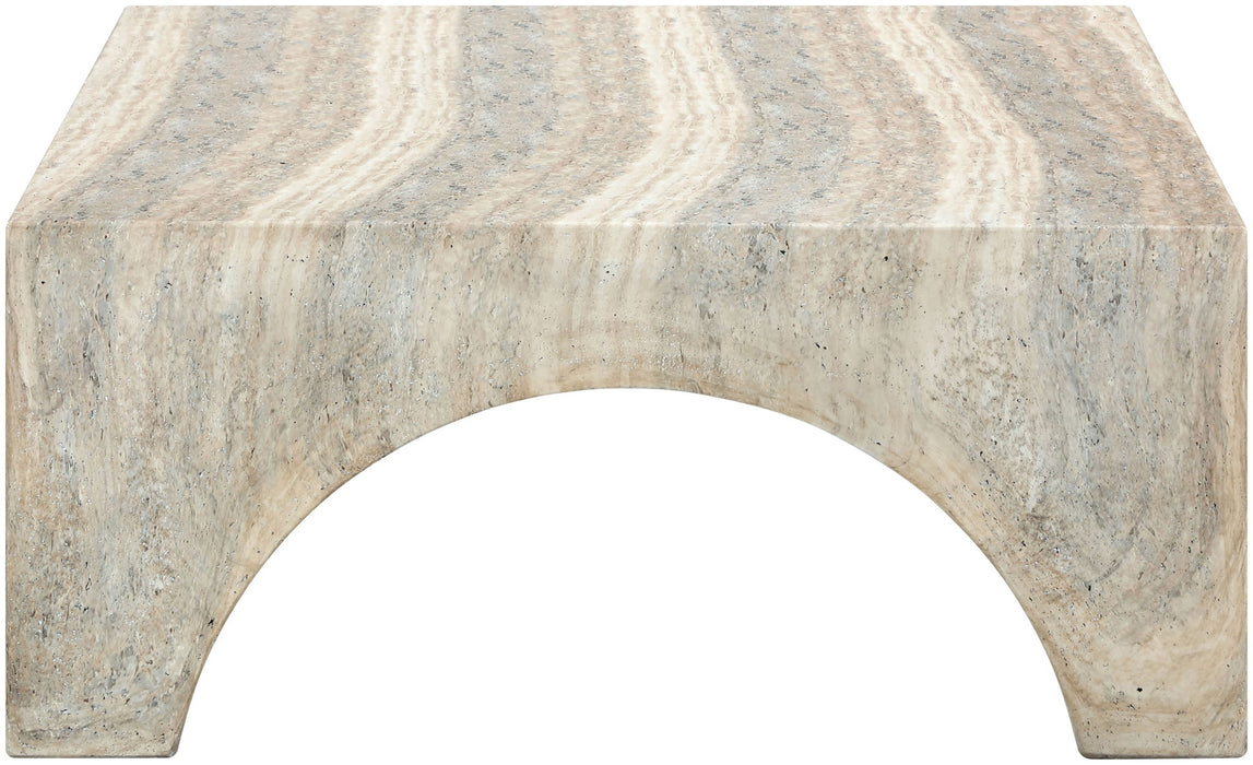Renza - Concrete And Fiberglass Indoor / Outdoor Table - Simple Home Plus