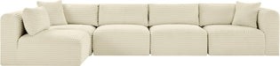 Shaggy - 5 Piece Modular Sectional - Simple Home Plus