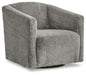 Bramner - Charcoal - Swivel Accent Chair - Simple Home Plus