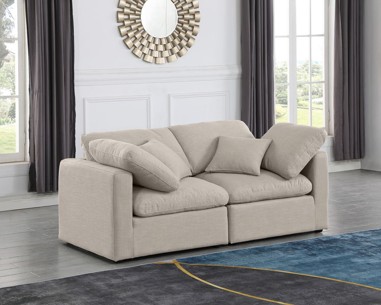 Indulge - Linen 2 Seat Modular Sofa