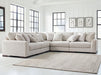 Cavella - Pebble - 5-Piece Sectional - Simple Home Plus