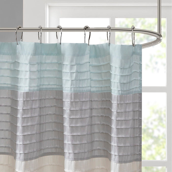 Amherst - Shower Curtain - Aqua - Simple Home Plus