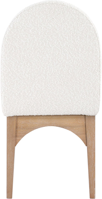 Waldorf - Boucle Dining Side Chair With Natural Legs - Simple Home Plus