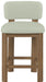 Paloma - Faux Leather Upholstered Counter Stool (Set of 2) - Brown Frame - Simple Home Plus