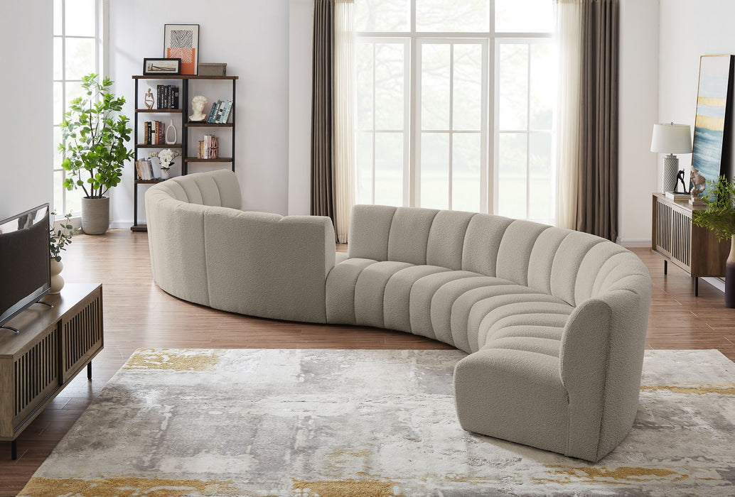 Infinity - 8 Piece Boucle Modular Sectional - Simple Home Plus