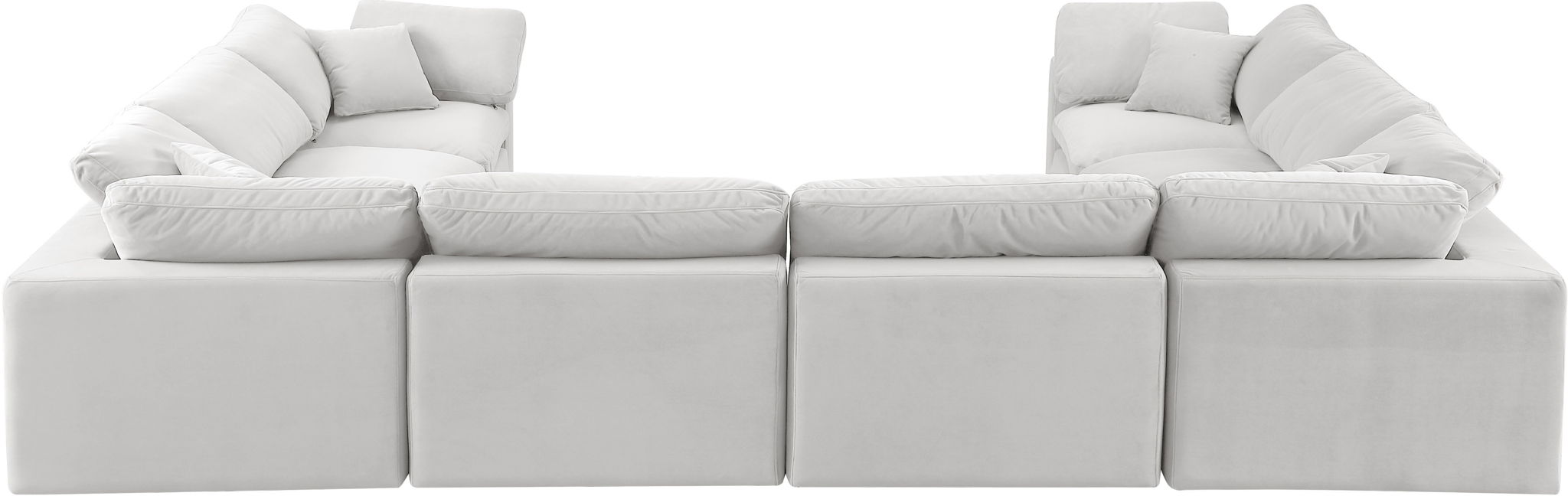 Comfy - 8 Piece Velvet Modular Sectional - Simple Home Plus