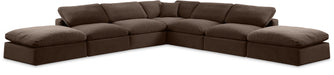 Comfy - 7 Piece Velvet Modular Corner Sectional - Simple Home Plus