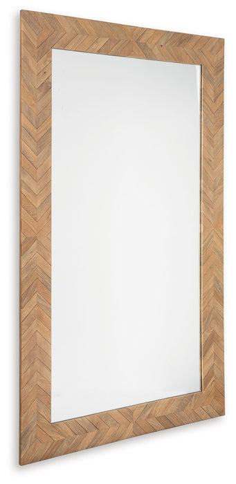 Waylane - Brown - Floor Mirror - Simple Home Plus