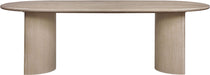Caldra - Oak Veneer And Solid Wood Dining Table - Simple Home Plus