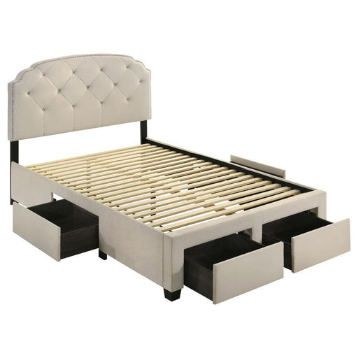 Marianna - 4-Drawer Upholstered Storage Bed - Simple Home Plus