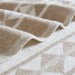 Alberta - King Cotton Blend Blanket - Ivory Stripe - Simple Home Plus