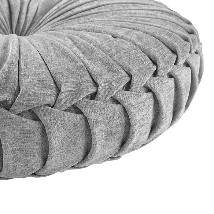 Loretta - Round Floor Pillow Cushion - Gray - Simple Home Plus