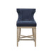 Carson - Counter Stool With Swivel Seat - Navy - Simple Home Plus