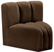 Arc - Velvet Curved Corner Chair - Simple Home Plus