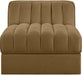 Rummi - Velvet Performance Fabric Upholstered Modular Armless Chair - Simple Home Plus