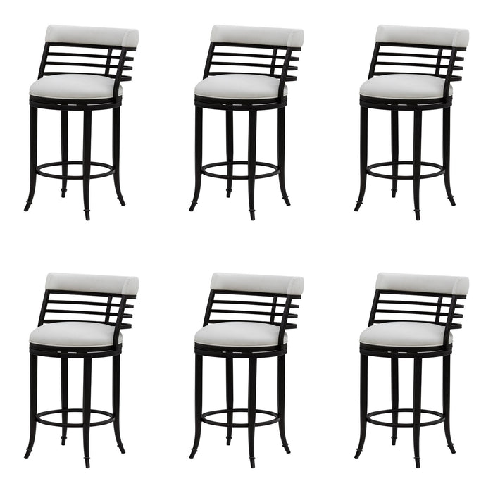 Telia - Upholstered Swivel Counter Height Barstool