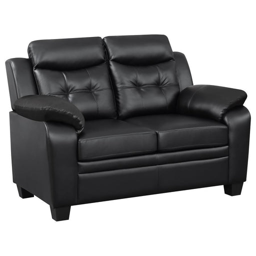 Finley - Tufted Upholstered Loveseat - Black - Simple Home Plus