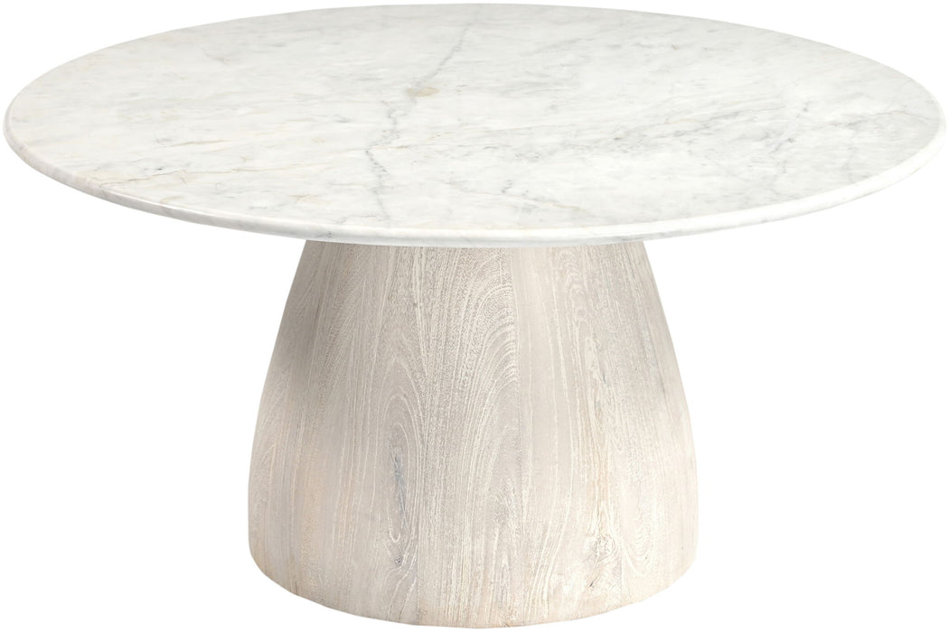 Liona - Marble And Mango Wood Table - Simple Home Plus