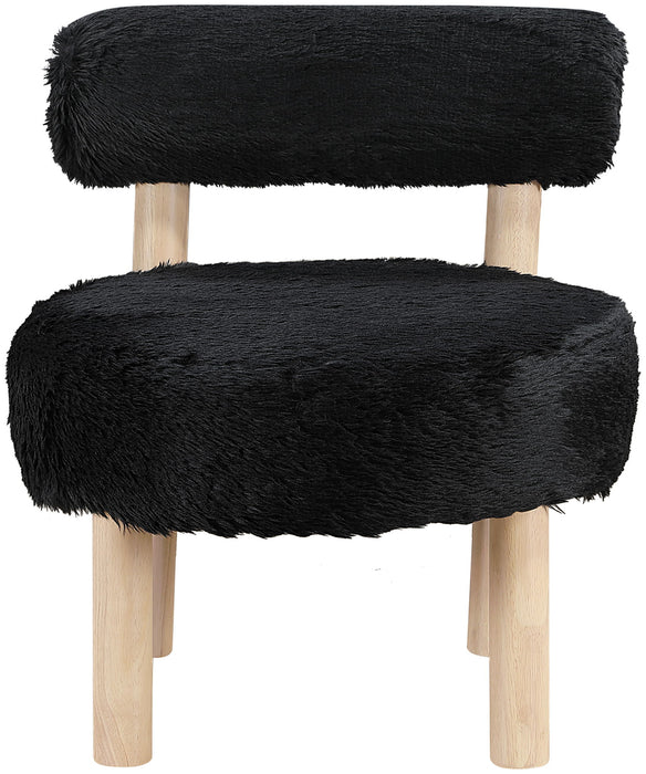 Ambre - Shearling Fabric Accent Chair - Simple Home Plus