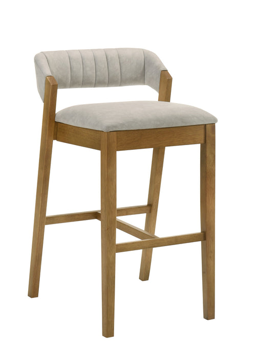 Landyn - 26" Amber Glow Counter Height Rubberwood Barstool - Simple Home Plus