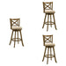 Kodi - Modern Farmhouse Swivel Wood Bar Height Kitchen Bar Stool - Simple Home Plus