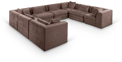 Stellar - 8 Piece Chenille Fabric Upholstered Modular Sectional - Simple Home Plus