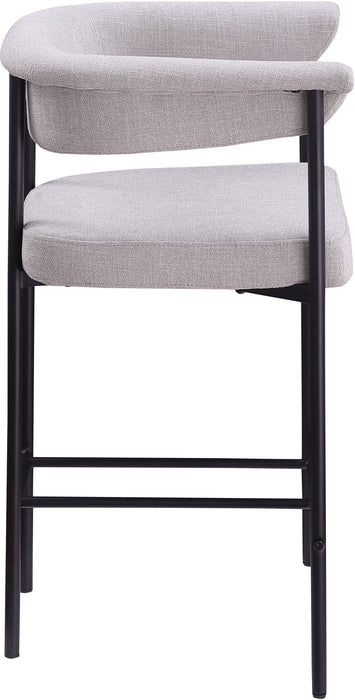 Malin - Linen Counter Stool (Set of 2) - Simple Home Plus