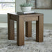 Rosswain - Warm Brown - Square End Table - Simple Home Plus