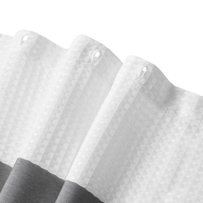 Spa Waffle - 72" x 84" Shower Curtain With 3M Treatment - Charcoal