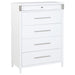 Gracemont - 5-Drawer Bedroom Chest Of Drawers - White - Simple Home Plus
