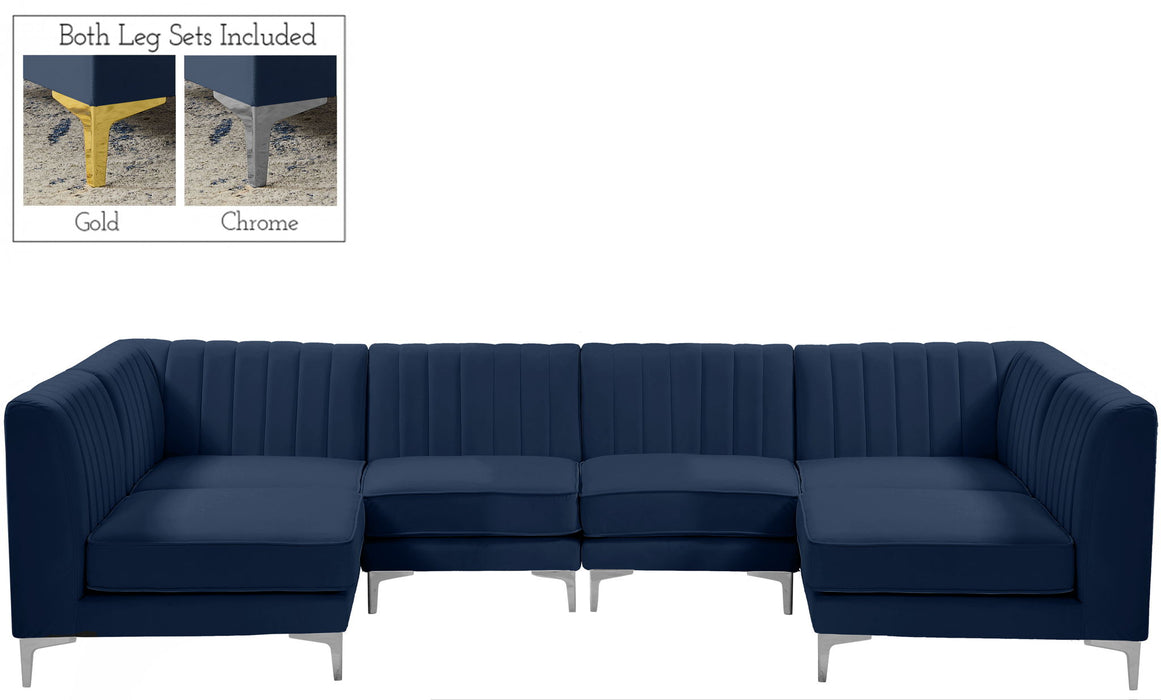 Alina - 6 Piece Modular U-Shaped Sectional - Simple Home Plus