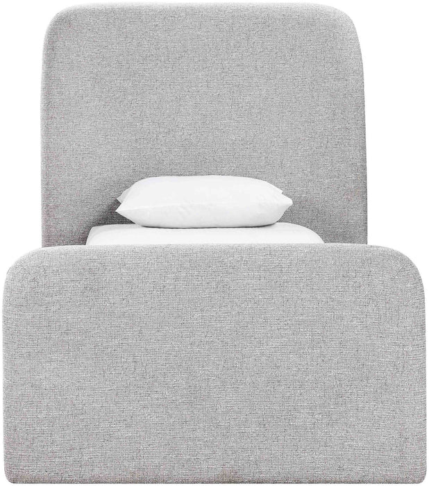 Fira - Linen Textured Fabric Upholstered Bed - Simple Home Plus